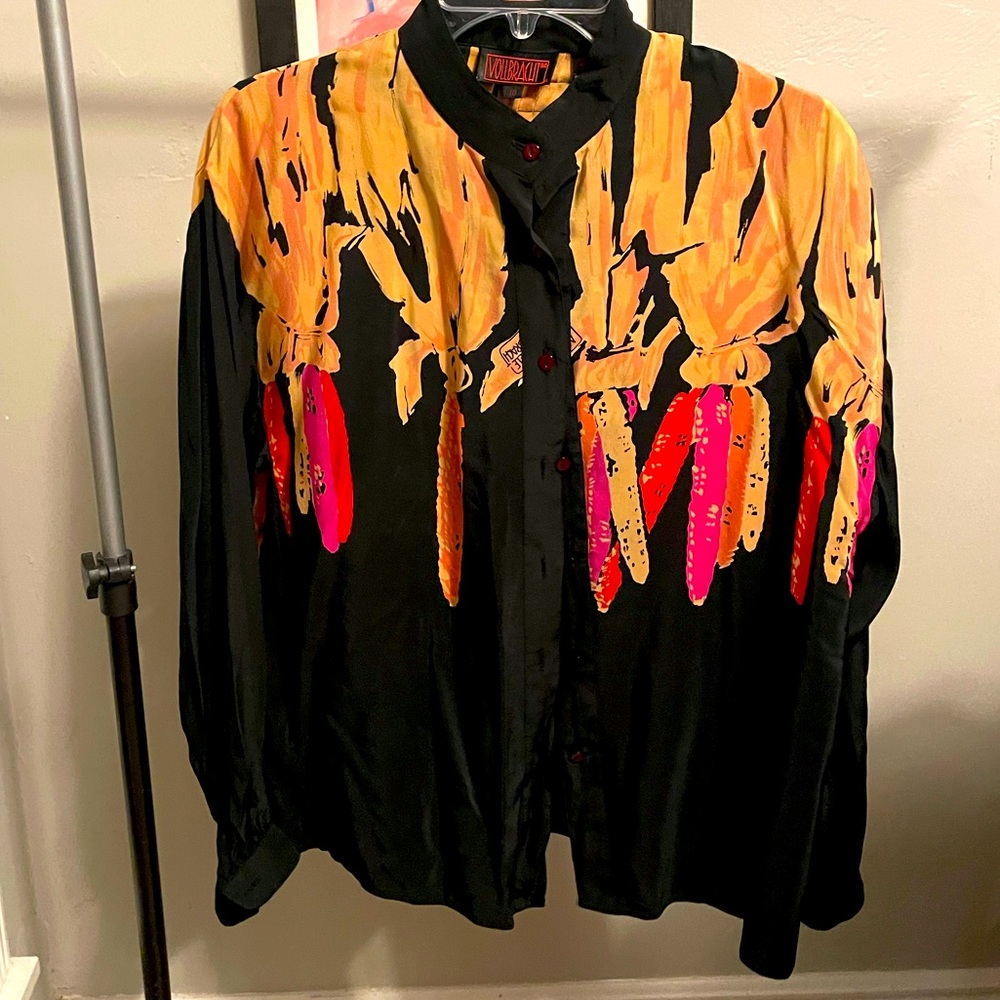 Michael Vollbracht silk blouse!